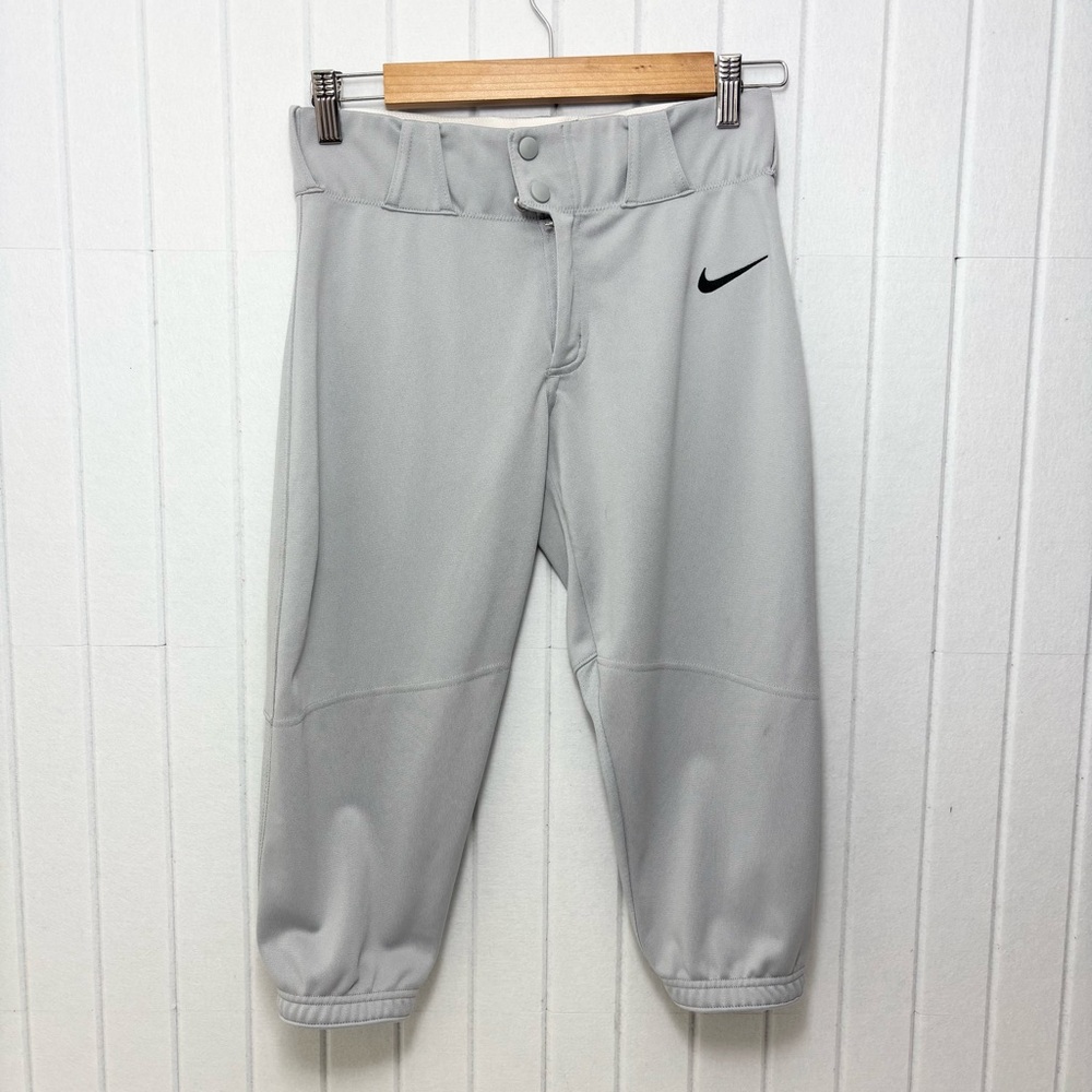 Nike Pants Boys Size Large Stock Baseball Gray Activewear Bottoms Sport